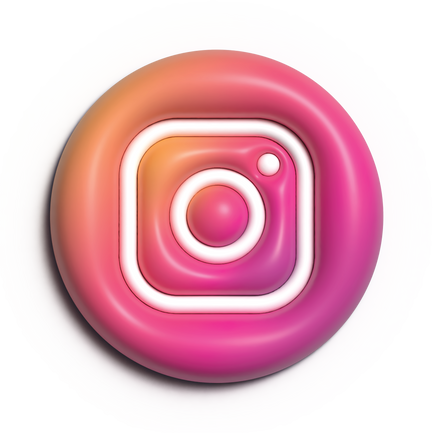 3D logo instagram